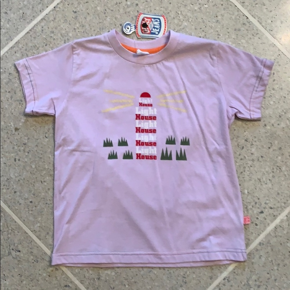 Oilily Lighthouse Kids Short Sleeve Tee Size 6 NWT